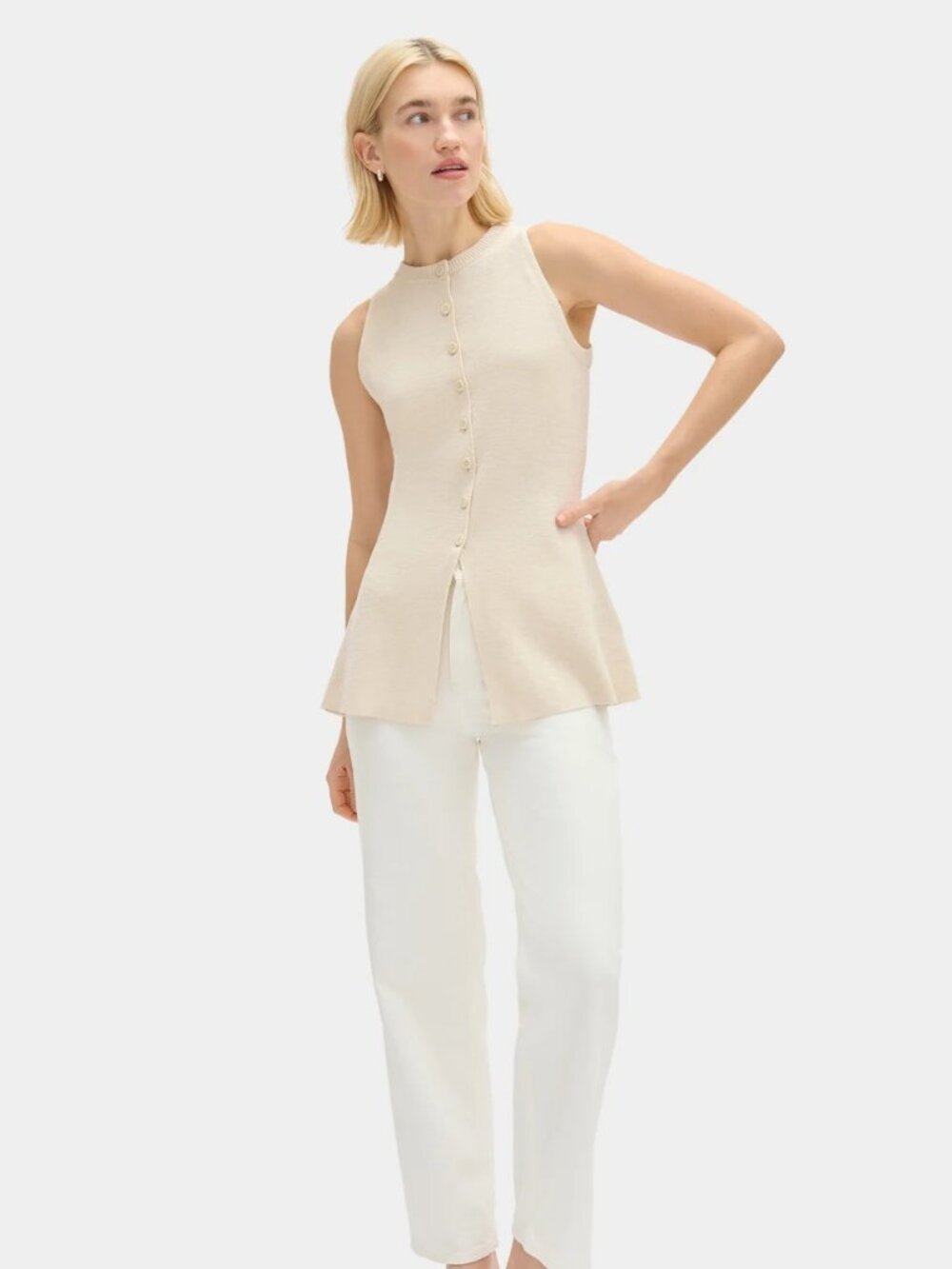 NWT Aligne Daphne Sleeveless Waisted Knit